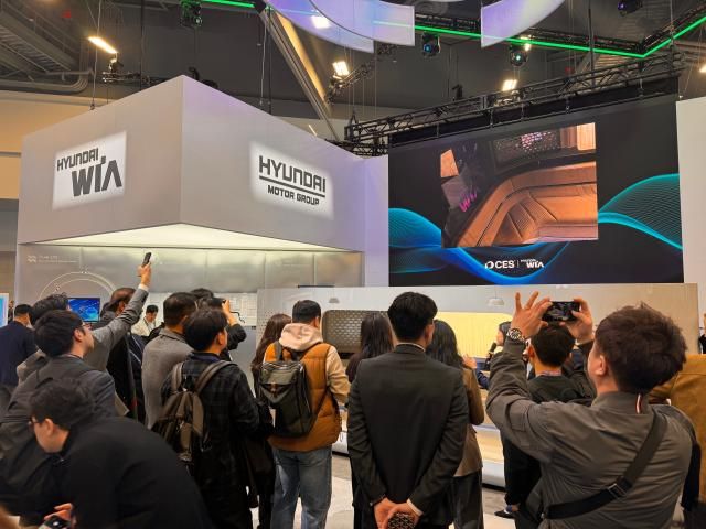 미국 라스베이거스에서 열린 CES 2026 현대위아 부스 사진이성진 기자