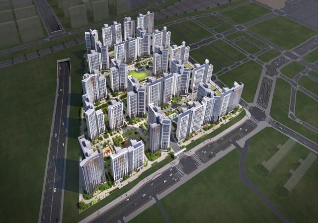 힐스테이트 오송역퍼스트 조감도 사진현대엔지니어링