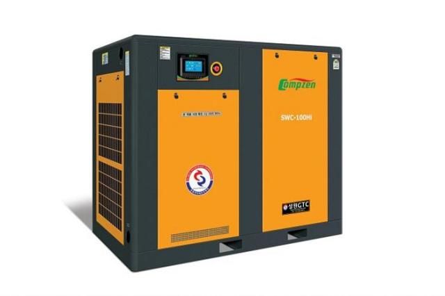 정부인증 100마력 콤프젠 인버터 고효율 콤프레샤 제품 사진성원지티씨