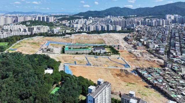 상대원 2구역 재개발사업부지 전경 사진 사진성남시
