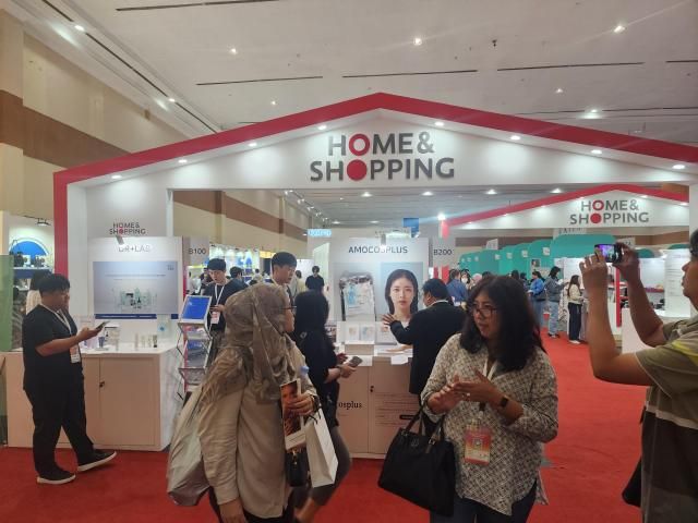 홈앤쇼핑 박람회 전경 사진홈앤쇼핑