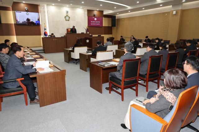 서천군의회 2026년 새해 첫 임시회 개회 모습사진서천군의회