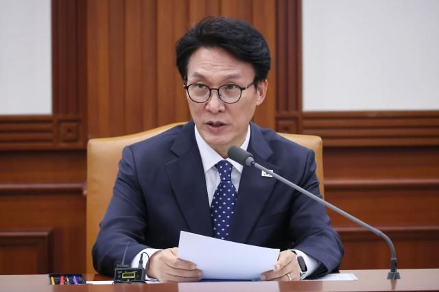 김민석 국무총리가 26일 서울 종로구 정부서울청사에서 열린 민·관 대테러 업무혁신 TF 2차 전체회의에서 발언하고 있다 사진연합뉴스