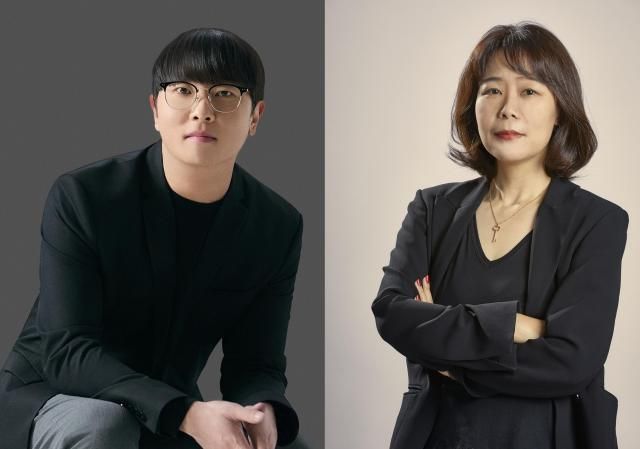 좌장윤중 공동대표-우고정희 신임 공동대표 내정자 사진카카오엔터테인먼트