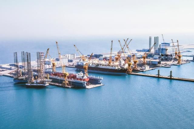 카타르 조선소QSTS 전경사진삼성중공업