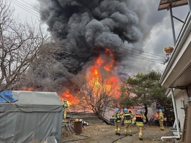 포천 주택 화재 사진경기도북부소방재난본부