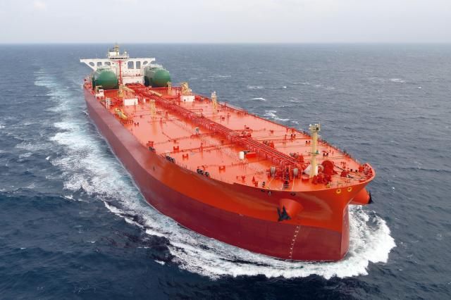 삼성중공업이 건조한 초대형 원유 운반선사진삼성중공업