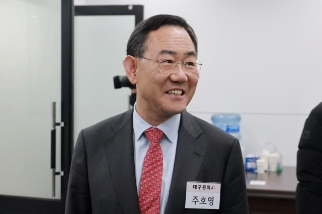 주호영 국회부의장이 지난 10일 서울 영등포구 국민의힘 중앙당사에서 열린 광역단체장 후보 면접에 참석하고 있다 사진연합뉴스