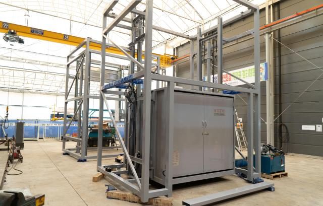 삼성로지피아가 개발한 국내 첫 조립형모듈러 산업용 리프트 사진메인비즈협회