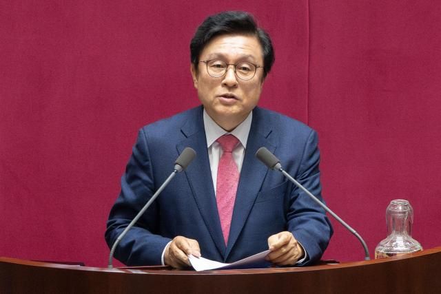 박형수 국민의힘 원내수석부대표가 지난해 4월 2일 오후 서울 여의도 국회에서 열린 본회의에 참석해 토론을 하고 있다 20250402사진유대길 기자 dbeorlf123ajunewscom