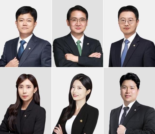 대륜의 왼쪽 시계방향으로김광덕 박정규 강대희 김형진 신혜진 선유주 변호사 사진법무법인 대륜