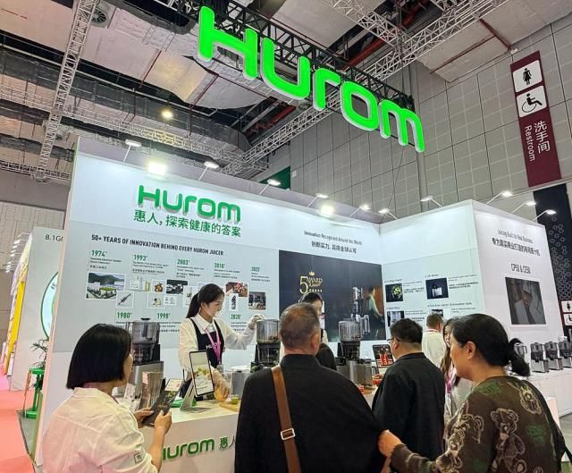 중국 상하이 호텔렉스 휴롬 전시 부스 사진휴롬