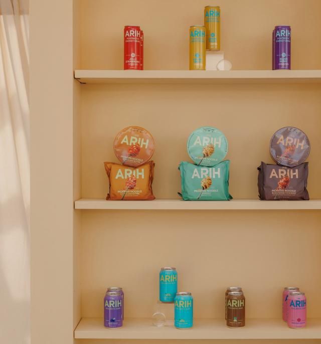 팔도·hy가 방탄소년단과 협업해 론칭한 신규 글로벌 브랜드 ‘아리ARIH’ 제품 이미지 사진팔도·hy