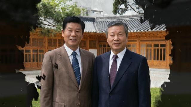 SK그룹 창립 73주년을 맞아 제작된 영상에서 인공지능AI으로 재현된 최종건 창업회장왼쪽과 최종현 선대회장 사진SK