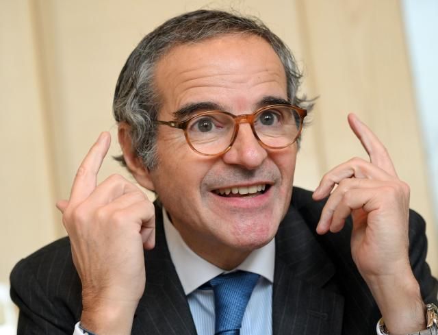 라파엘 그로시 국제원자력기구IAEA 사무총장이 15일 서울 종로구 포시즌스호텔에서 열린 기자간담회에서 발언하고 있다 사진연합뉴스