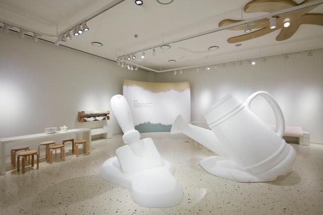 경기도 남양주시에 위치한 현대프리미엄아울렛 스페이스원 모카가든 아트랩에서 진행하는 조각 정원 전시장 전경 사진현대백화점