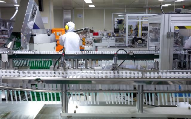 주사기 제품이 생산되는 모습 사진연합뉴스