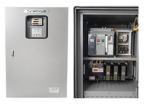 전력 절감기 세이버스SAVUS의 외부와 내부 사진원세이버스