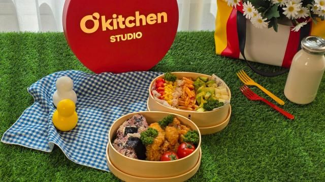 오뚜기 오키친 스튜디오 쿠킹 클래스에서 기자가 직접 만든 도시락 사진김현아 기자