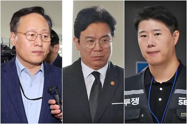 중재자로 나서는 김영훈 고용노동부 장관가운데과 삼성전자 노사 사진연합뉴스