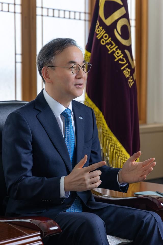 이희승 한국해양과학기술원장이 27일 취임 2주년 소감을 밝히고 있다 사진한국해양과학기술원