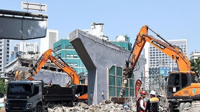서울 서소문 고가차도 붕괴 사고 현장 사진연합뉴스