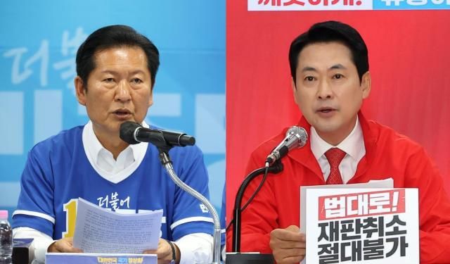 정청래 더불어민주당 당대표왼쪽·장동혁 국민의힘 당대표 사진연합뉴스