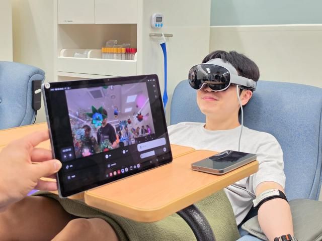 지난 2일 삼성전자 수원 디지털시티에서 진행된 갤럭시 XR을 활용한 헌혈 캠페인 현장 모습 사진삼성전자 