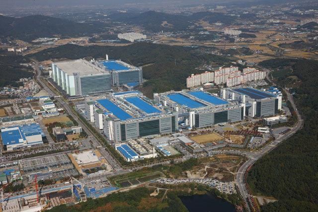 충남 아산시 탕정면에 위치한 삼성디스플레이 공장 모습 사진삼성디스플레이