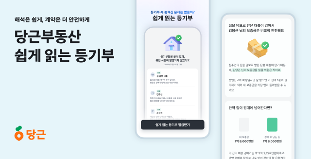 당근부동산 쉽게 읽는 등기부 서비스 이미지 사진당근
