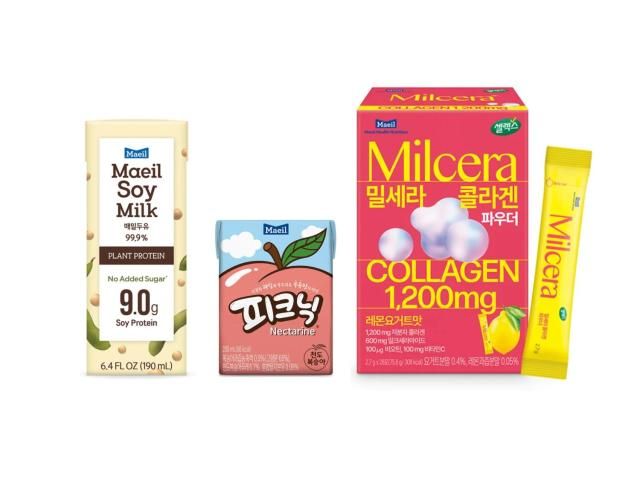 올리브영 미국에 입점한 매일유업 매일두유 피크닉 셀렉스밀세라콜라겐 3개 브랜드 총 8종 사진매일유업