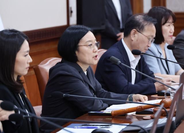 한성숙 국무총리가 28일 서울 종로구 정부서울청사에서 열린 국무회의에서 발언하고 있다 사진연합뉴스