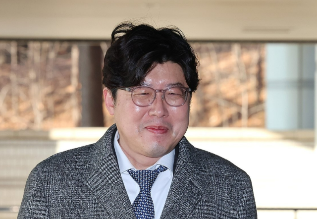 이규원 부부장검사가 지난 2024년 1월 29일 서울 서초구 서울고등법원에서 열린 김학의 전 법무부 차관 불법 출국 금지 직권남용에 관한 공판에 출석하고 있다 사진연합뉴스