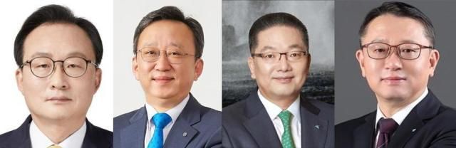 왼쪽부터 이환주 KB국민은행장 정상혁 신한은행장 이호성 하나은행장 정진완 우리은행장 사진각 사