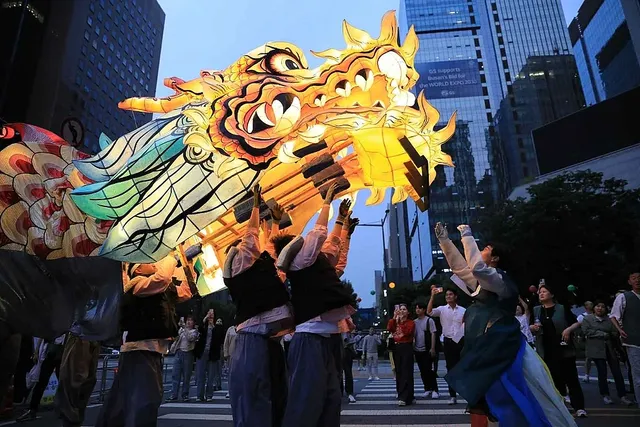 연등회 축제 현장