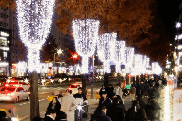 온천의 대형 트리