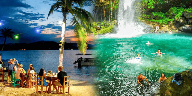 코스타리카의 해변 풍경