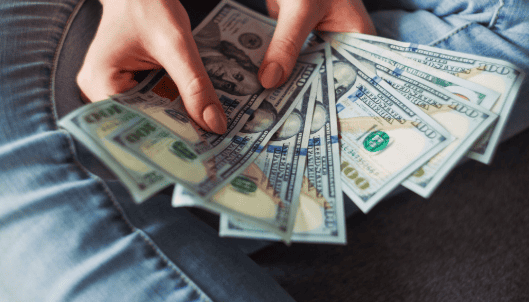 잔돈과 영수증 확인