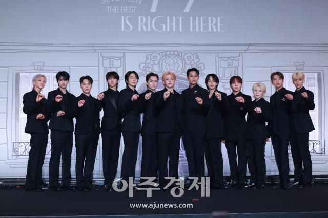 그룹 세븐틴SEVENTEEN 사진유대길 기자 dbeorlf123ajunewscom