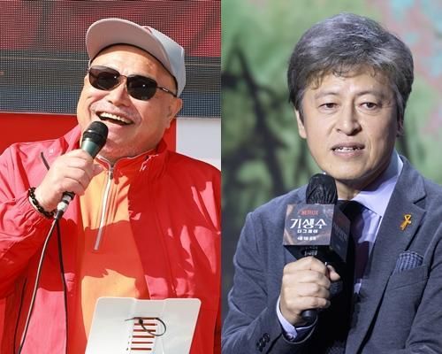 김흥국왼쪽 권해효사진연합뉴스 유대길 기자