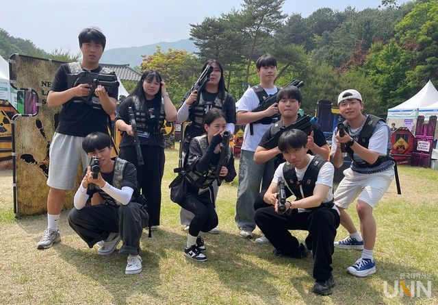 광주대 청소년상담·평생교육학과 학생들이 국립중앙청소년수련원에서 대한민국청소년박람회 현장 체험 활동을 하고 있다. (사진=광주대)