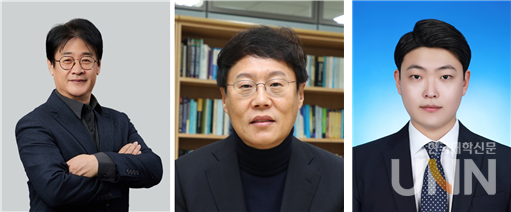 왼쪽부터 교신저자 박진섭 교수, 박재근 교수, 제1저자 우대성 박사과정생