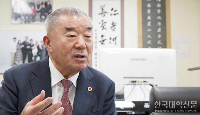 이기수 한국법학원 원장(전 고려대 총장). (사진=한명섭 기자)