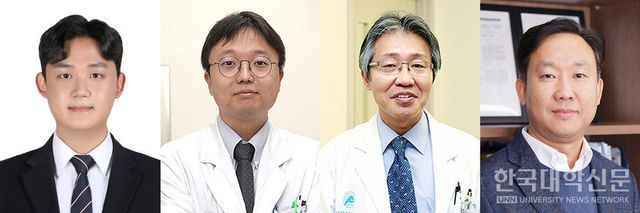 (왼쪽부터) 연세대 구본한 박사, 서울아산병원 김영일 교수, 임석병 교수, 연세대 신용 교수