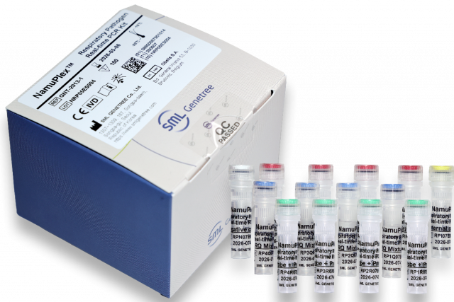 SML 제니트리가 자체 개발한 ‘NamuPlex Respiratory Pathogen kit(사진)’를 쿠웨이트 보건부에 공급한다