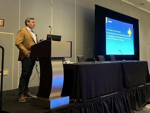 임상면역학회(Clinical Immunology Society, CIS)에서 강연하고 있는 플로리틱스(Prolytix) 최고운영책임자(COO) 라이언 도프만(Ryan Dorfman) 박사