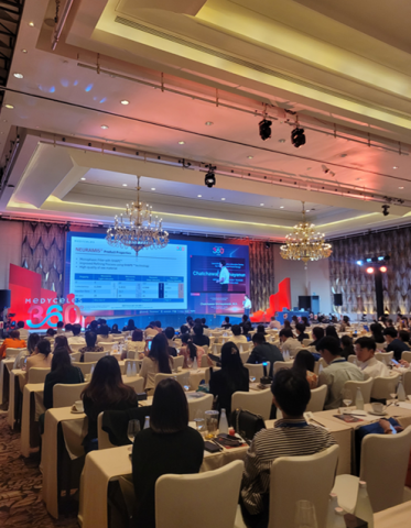 8월 22일 방콕에서 열린 ‘Medyceles 360’ 행사에서 ‘Full-day Lecture’가 진행된 500석 규모의 메인 홀