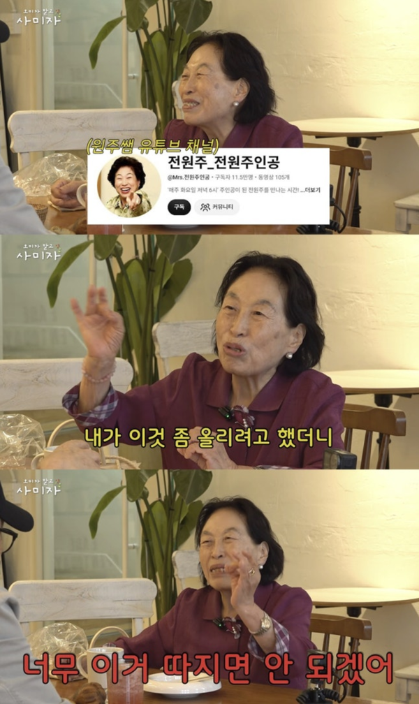 유튜브 채널 '오미자 말고 사미자'
