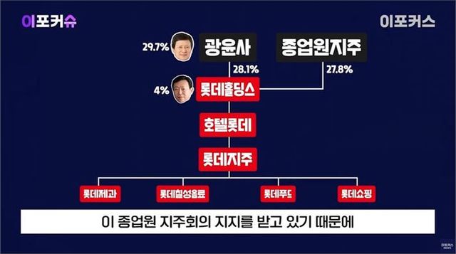 롯데그룹 지배구조 [그래픽/이포커스]