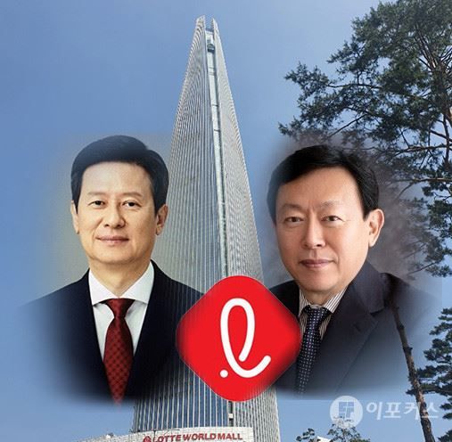 신동주 SDJ코포레이션 회장(좌)과 신동빈 롯데그룹 회장 [이포커스PG]